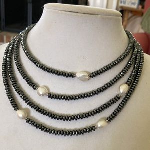Gunmetal and Pearls